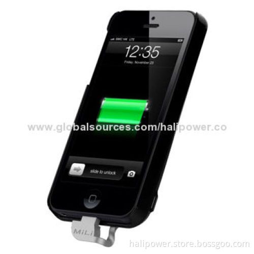 Portable backup battery charger with case for iPhone 5/5S/5C
